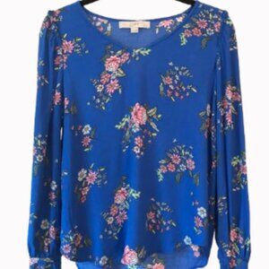 Loft petites- Floral print blouse (XXSP)
